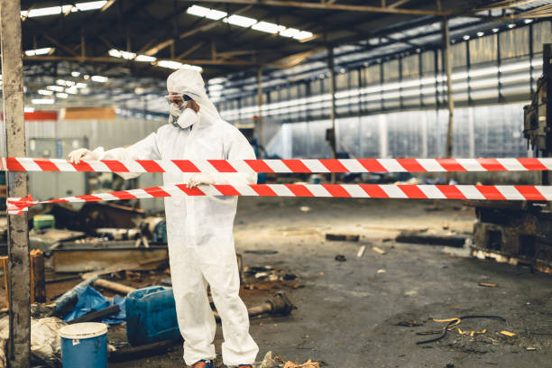 Professional Sewage Cleanup technician working in Murray, UT